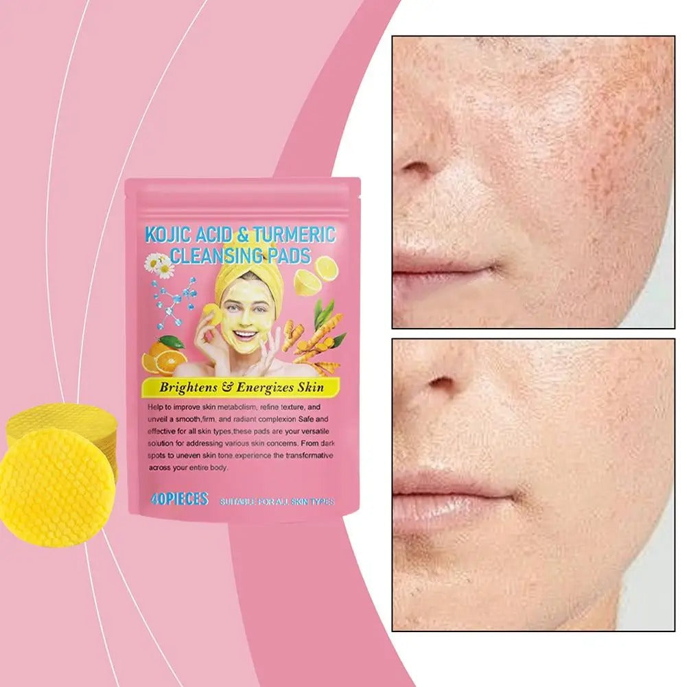 Yamadi Kojic Acid & Turmeric Cleansing Pads - Verhelder en verzacht je huid