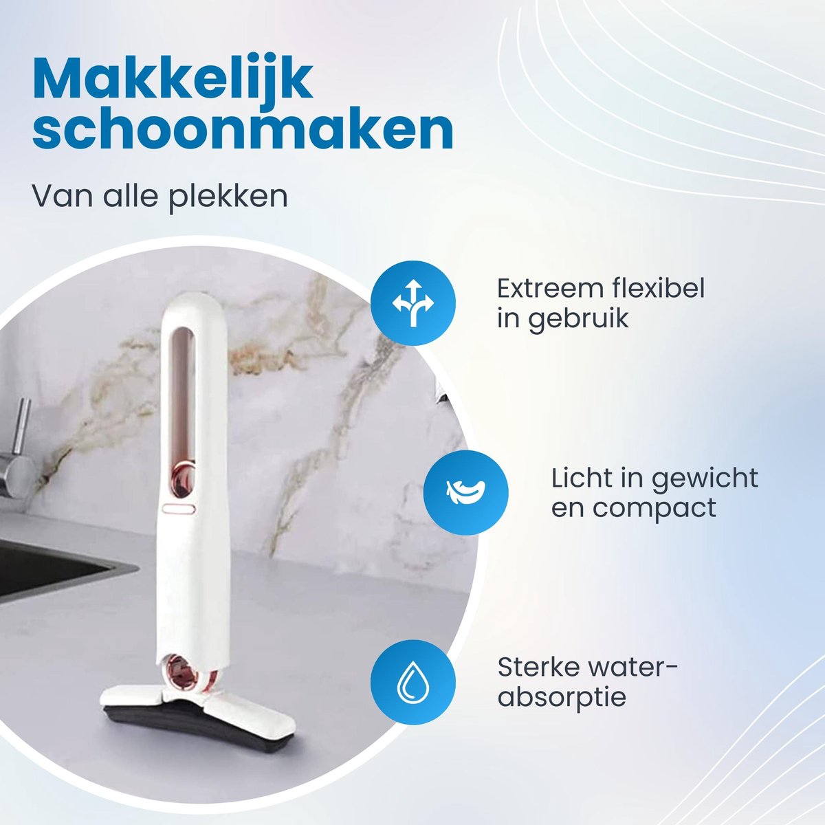 DirtAway Mini Dweil | Voor Alle Kleine Oppervlakten