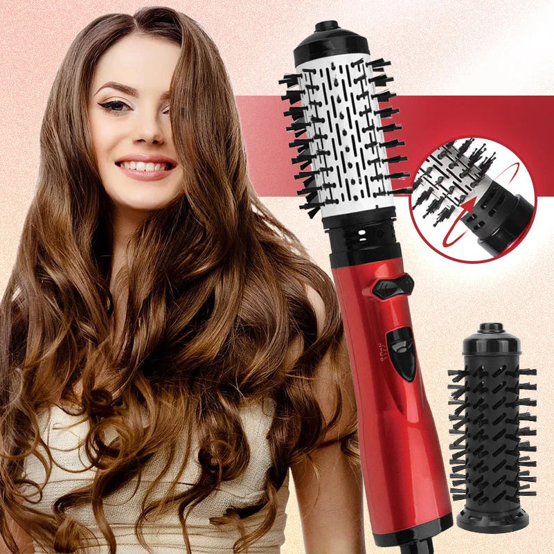 VoluBoost 3-in-1 Hetelucht Styling Borstel| Voor Perfect Haar vol Volume en Glans