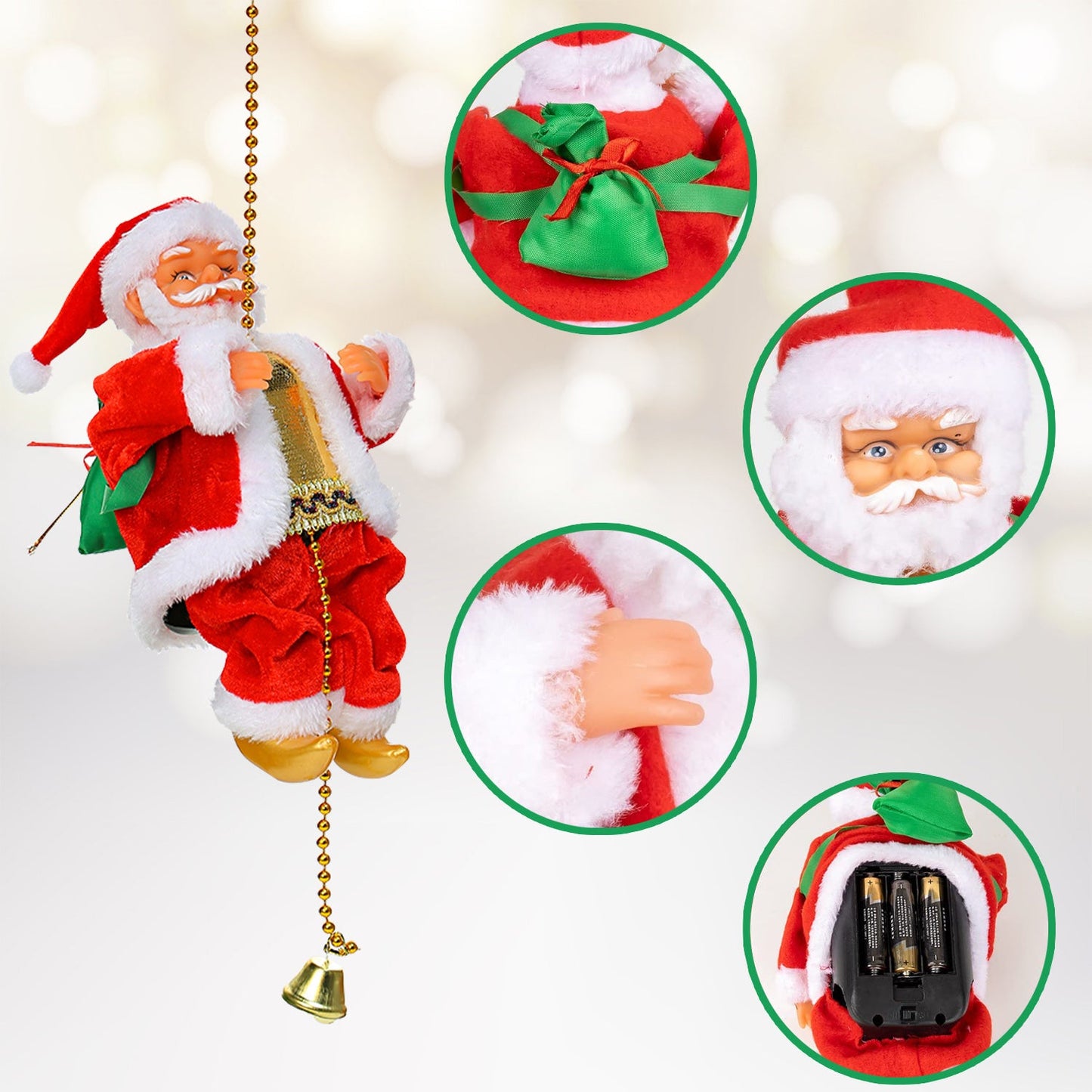 ClimbingSanta Christmas Decoration - Voor kerst pret tijdens de feestdagen