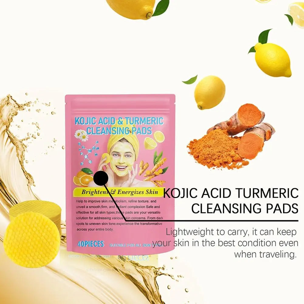 Yamadi Kojic Acid & Turmeric Cleansing Pads - Verhelder en verzacht je huid