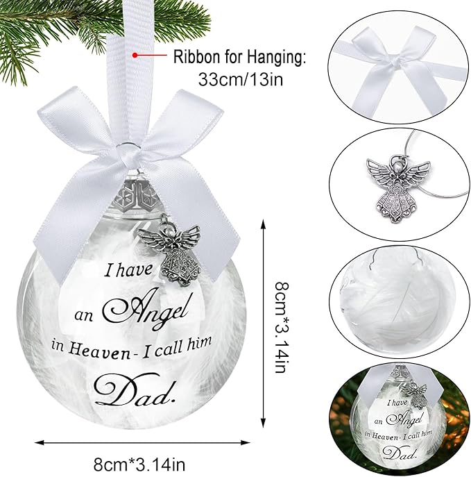 Angel in Heaven Kerstballen - Zo is uw geliefde toch nog dichtbij met de kerstdagen