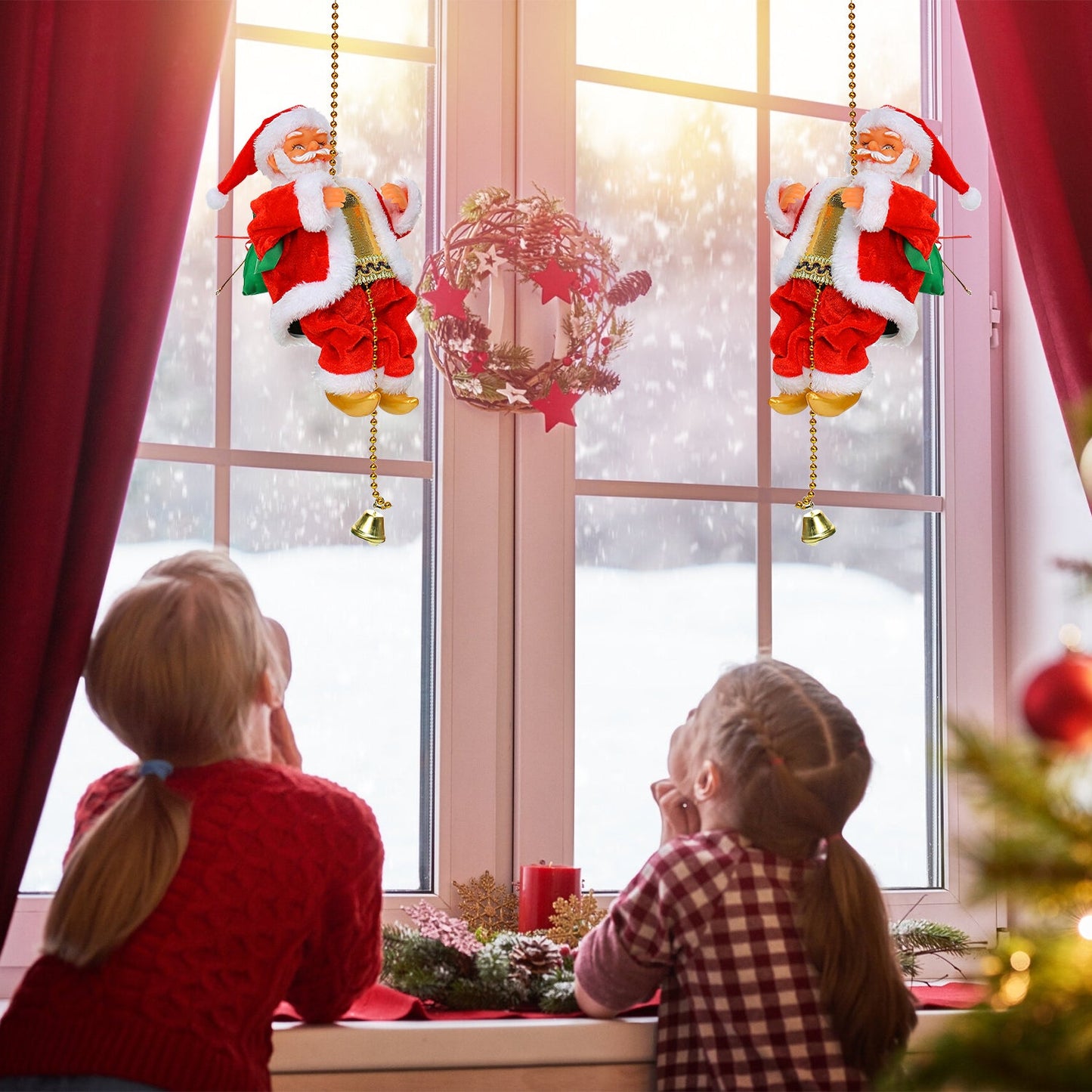 ClimbingSanta Christmas Decoration - Voor kerst pret tijdens de feestdagen