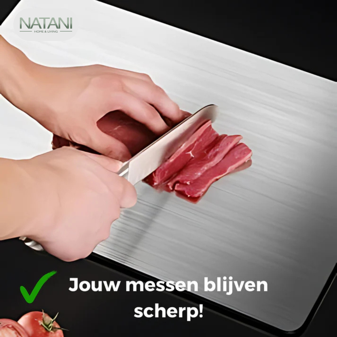 SteelChef RVS Snijplank - Geen Micro Plastic & Bacteriën Meer!