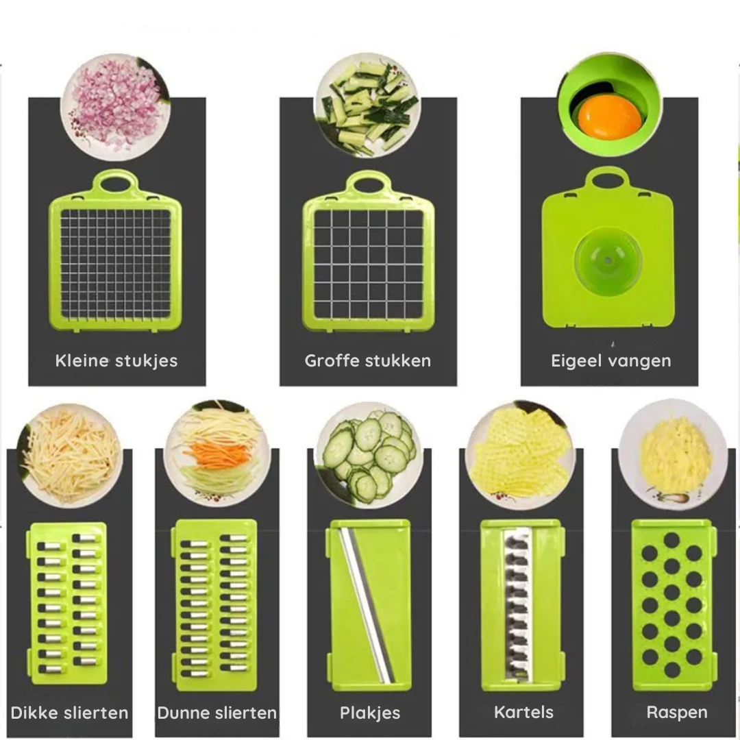 SlicePro | multi-inzetbaar keukenhulpje | efficient de maaltijd voorbereiden