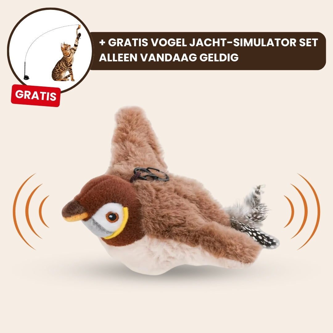 CatChirp Realistische Simulatie Vogel voor Katten - Nooit Meer een Verveelde Kat