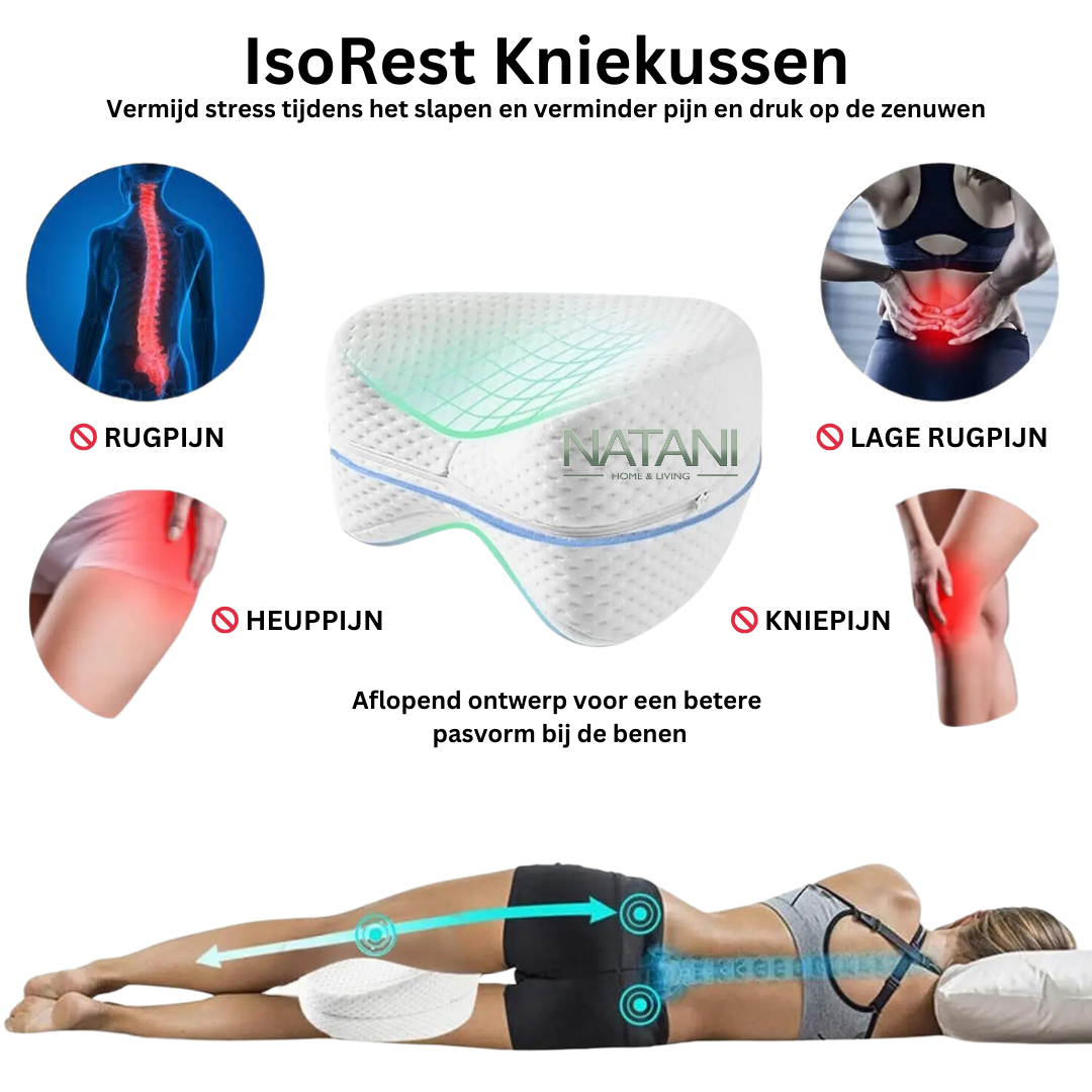 IsoRest Ergonomisch Kniekussen- verlicht heup en rugpijnen