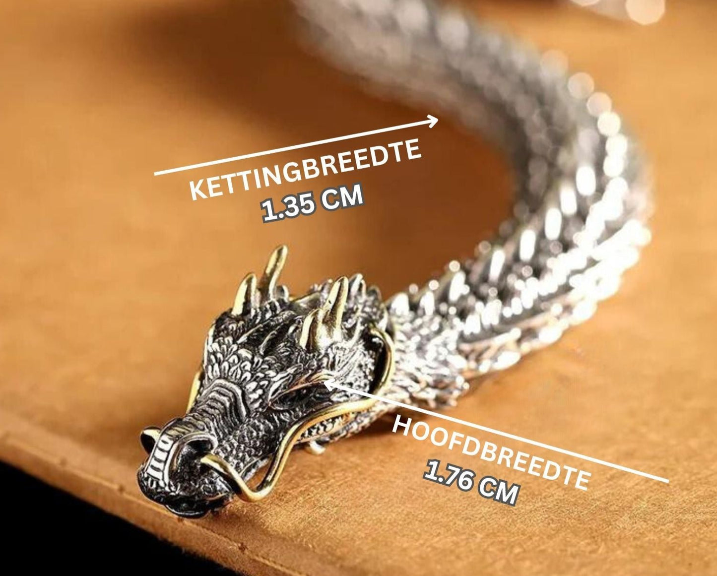 Dragon's Embrace Draak Armband | Voor Kracht en Mystiek