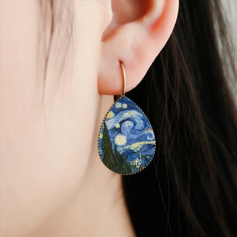 Van Gogh Collectie | Klassieke Oorbellen met Tijdloze Meesterwerken