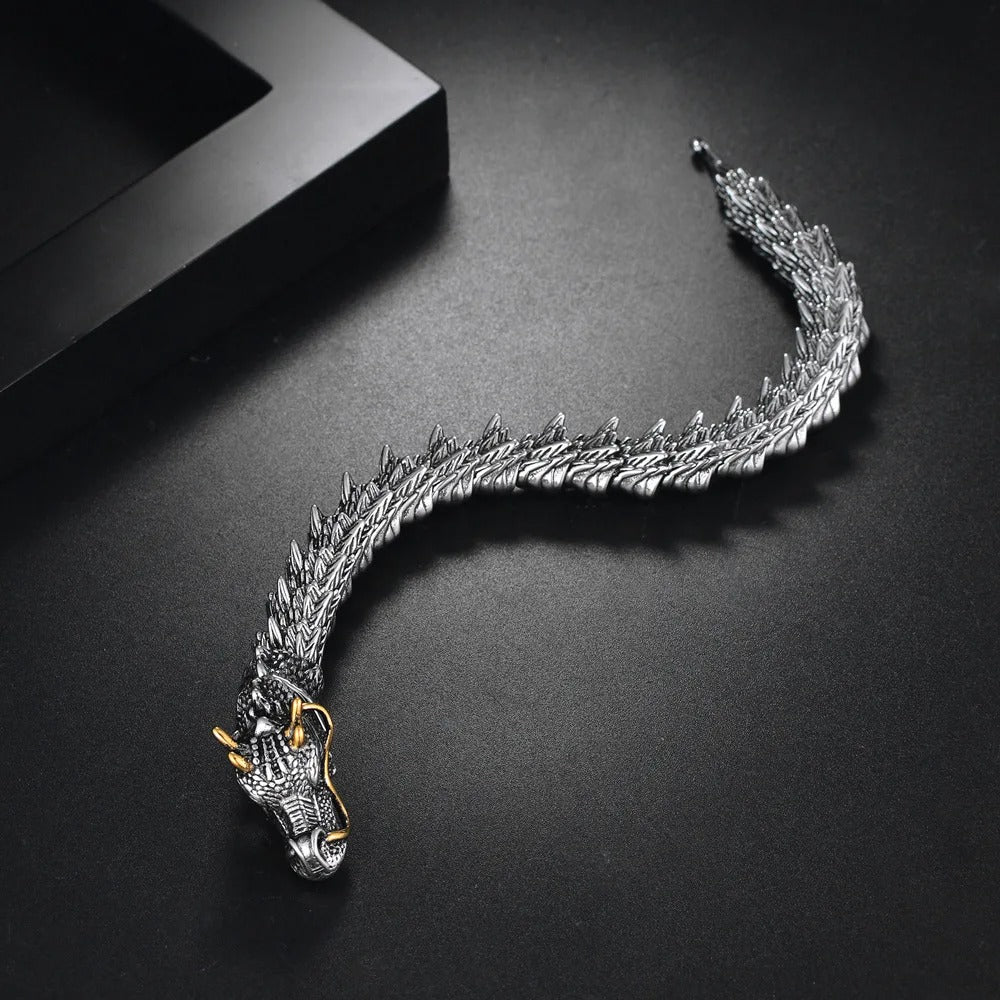 Dragon's Embrace Draak Armband | Voor Kracht en Mystiek