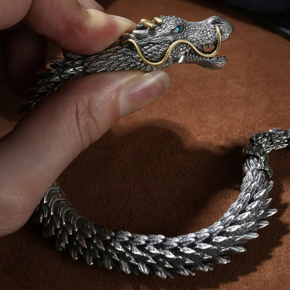 Dragon's Embrace Draak Armband | Voor Kracht en Mystiek