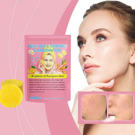 Yamadi Kojic Acid & Turmeric Cleansing Pads - Verhelder en verzacht je huid