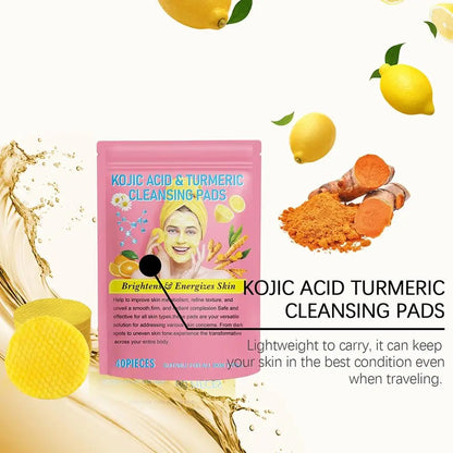 Yamadi Kojic Acid & Turmeric Cleansing Pads - Verhelder en verzacht je huid