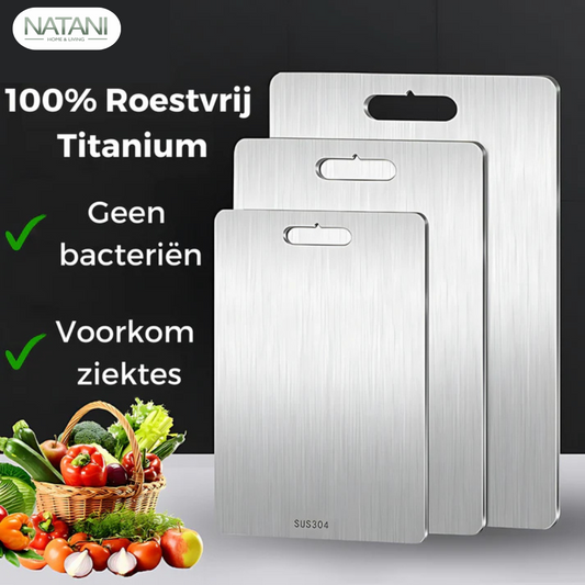 SteelChef RVS Snijplank - Geen Micro Plastic & Bacteriën Meer!