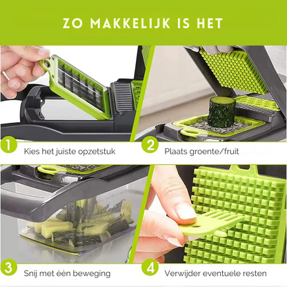 SlicePro | multi-inzetbaar keukenhulpje | efficient de maaltijd voorbereiden