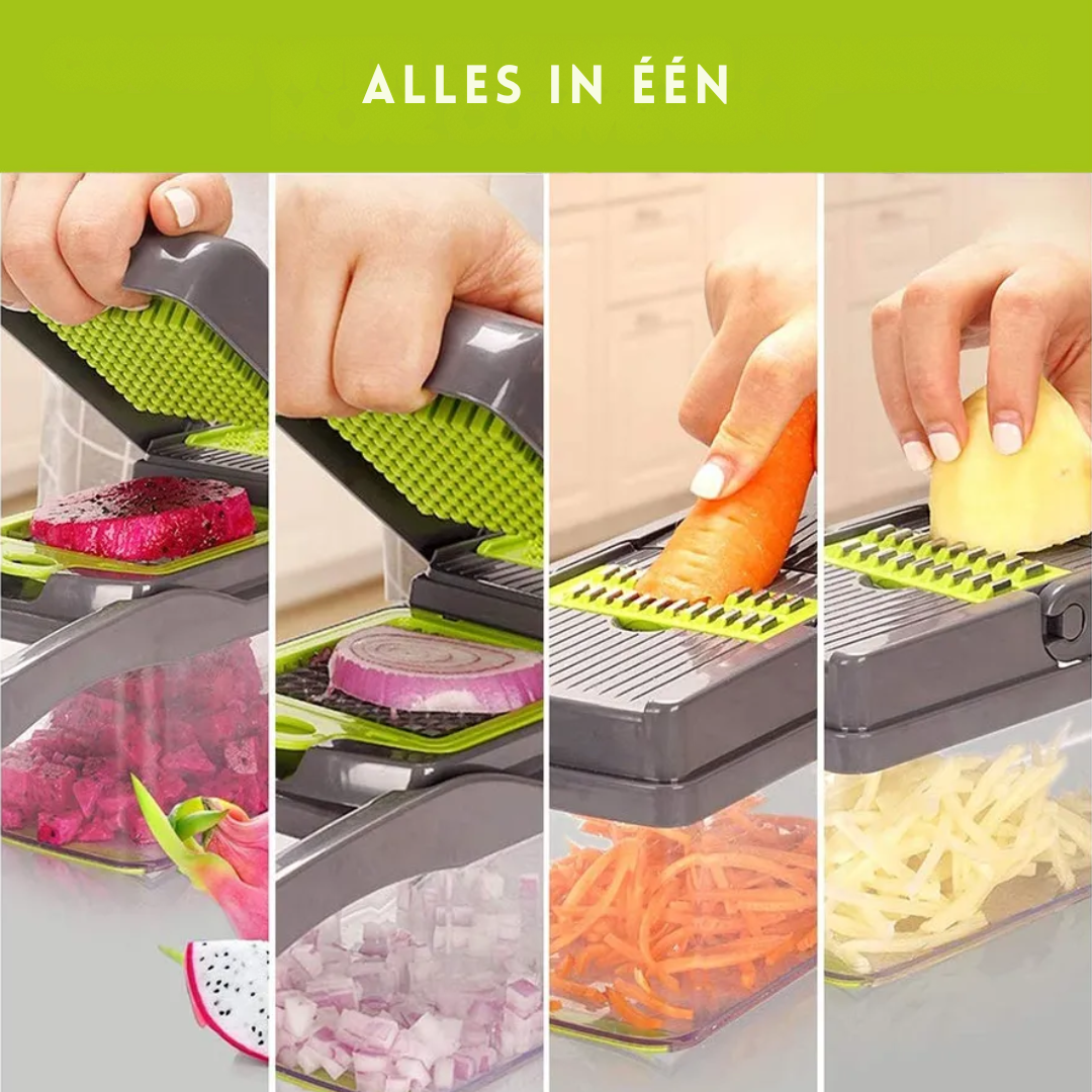 SlicePro | multi-inzetbaar keukenhulpje | efficient de maaltijd voorbereiden