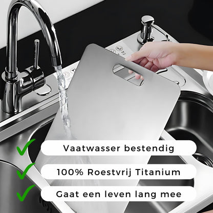 SteelChef RVS Snijplank - Geen Micro Plastic & Bacteriën Meer!
