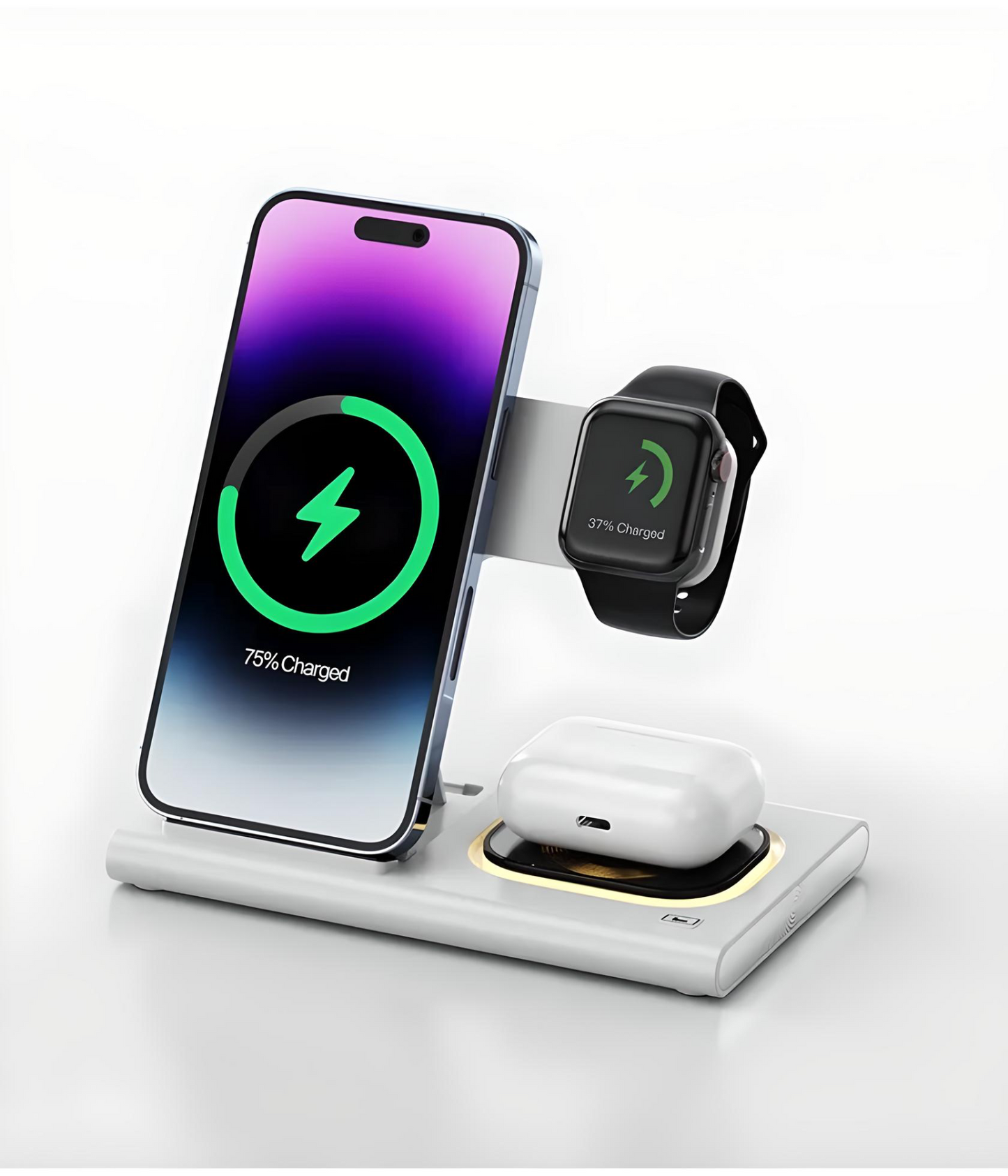 TangleFree | 3-in-1 Draadloze Charger voor Samsung en iPhone | Weg met al die kabels!