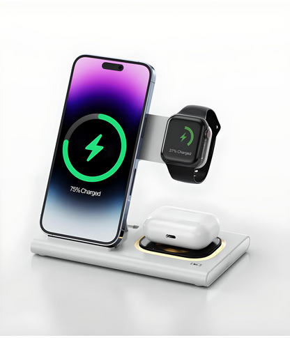 TangleFree | 3-in-1 Draadloze Charger voor Samsung en iPhone | Weg met al die kabels!