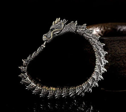 Dragon's Embrace Draak Armband | Voor Kracht en Mystiek